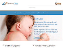 Tablet Screenshot of healthychild.com